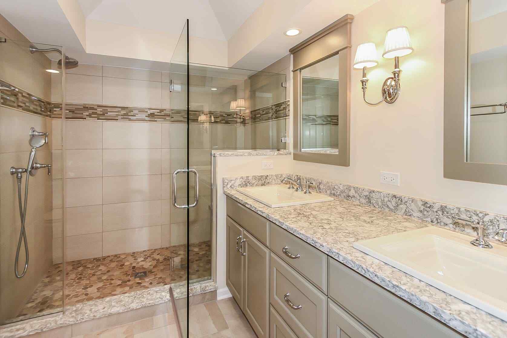 Northwest Chicago Bathroom Remodel Costs by Scale