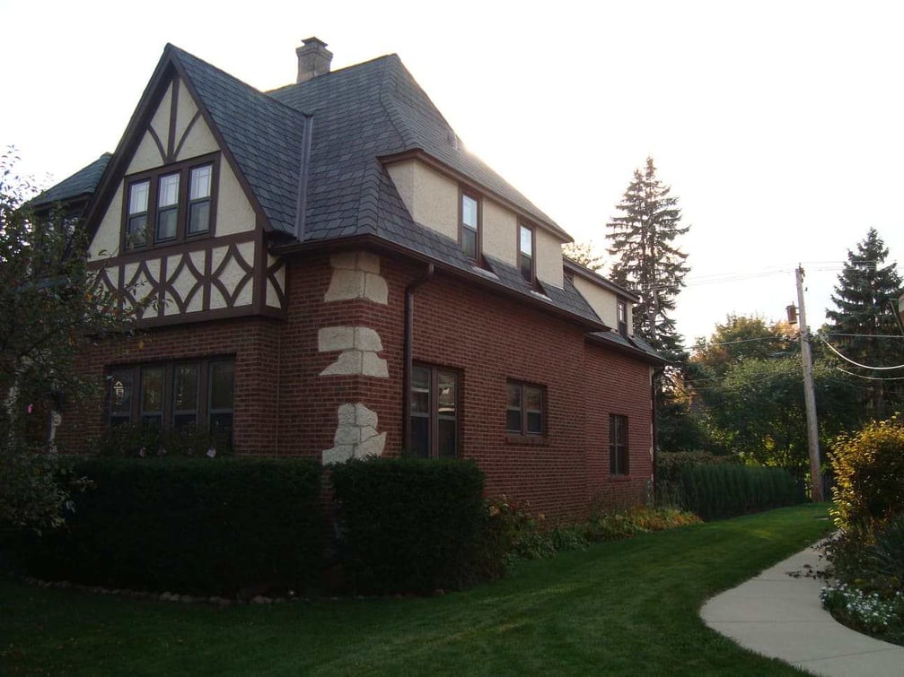 Exterior of Brick Custom Home Build by Patrick A. Finn