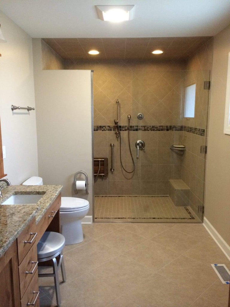 bathroom remodel aging in place