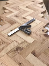 herringbone wood flooring