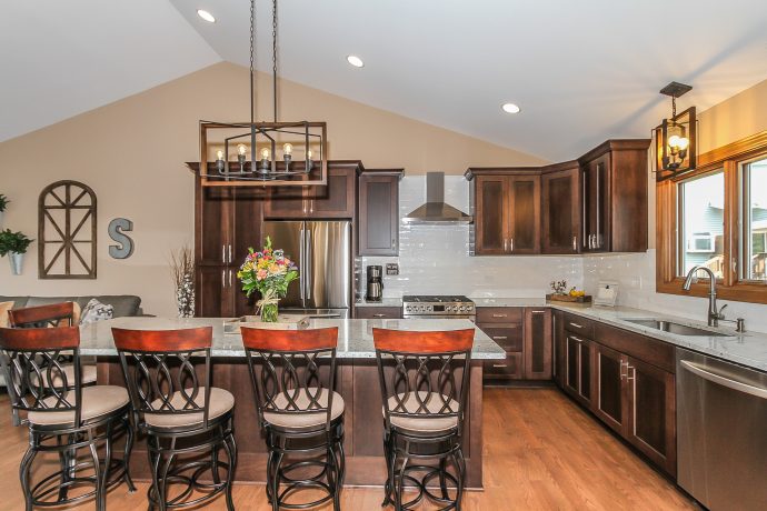 Hoffman Estates Transitional Kitchen & First Floor Transformation