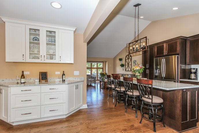 Hoffman Estates Transitional Kitchen & First Floor Transformation