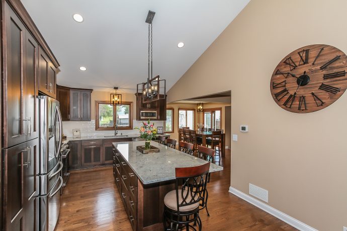 Hoffman Estates Transitional Kitchen & First Floor Transformation