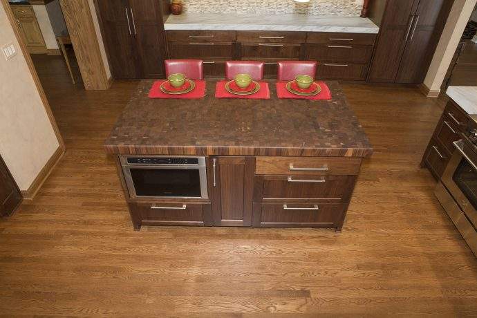 Mount Prospect Walnut Cabinets Kitchen Addition Mount Prospect Walnut Cabinets Kitchen Addition