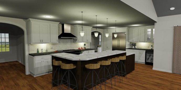 Design Rendering: Italian Inspired Kitchen and Addition Design Rendering: Italian Inspired Kitchen and Addition