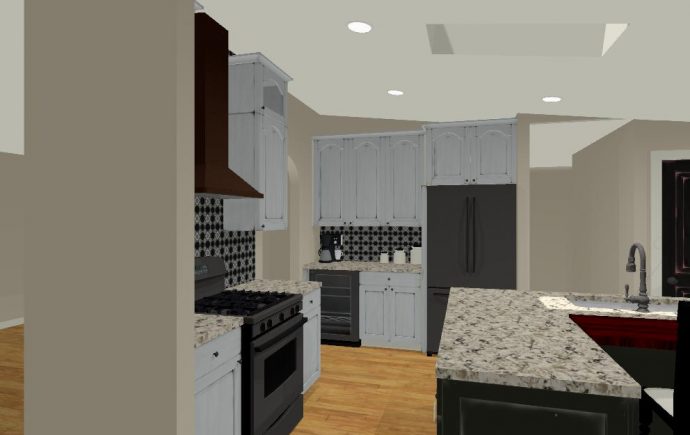 Design Rendering: Unique French Country Inspired Kitchen Design Rendering: Unique French Country Inspired Kitchen