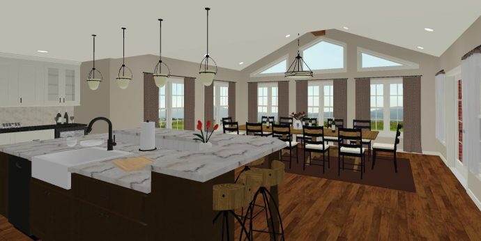 Design Rendering: Italian Inspired Kitchen and Addition Design Rendering: Italian Inspired Kitchen and Addition
