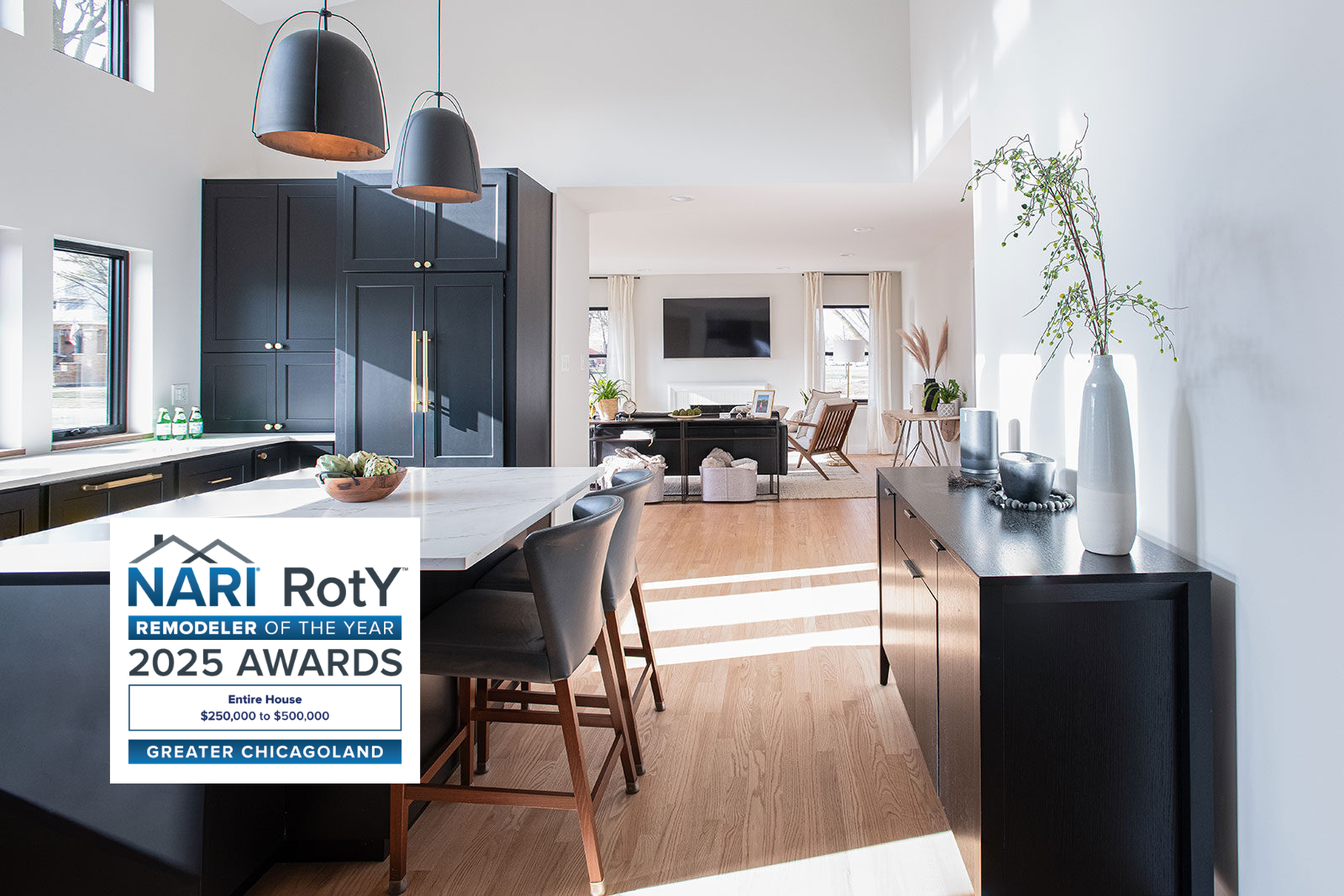 Patrick A. Finn Wins 2025 NARI Remodeler of the Year Award For Arlington Heights Remodel