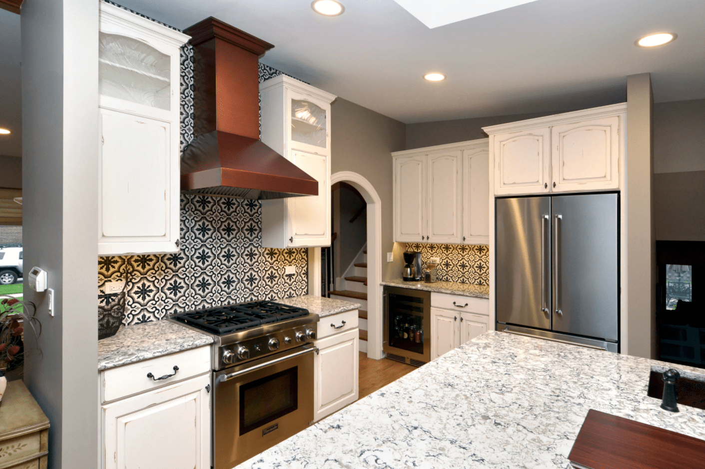 chicago kitchen remodeling with copper hood